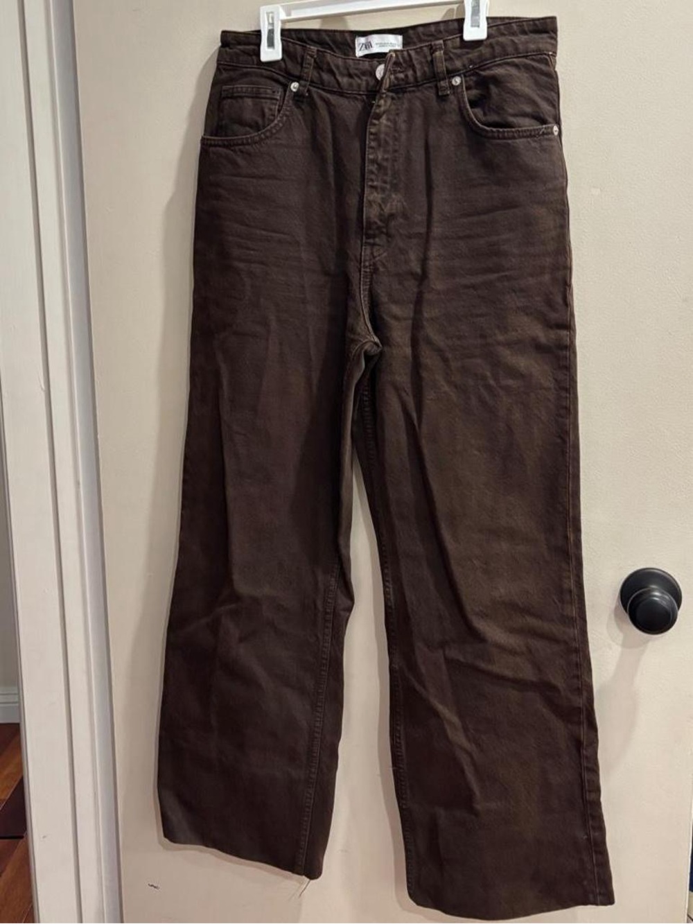 Zara Women's Dark Brown Jeans